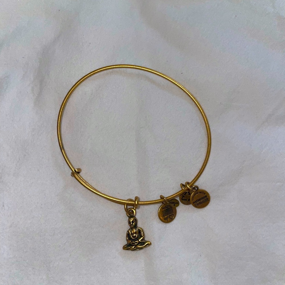Alex and Ani Gold Buddha Bracelet